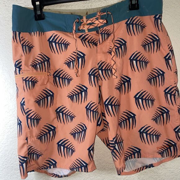 Patagonia Board Swim shorts trunk palm surf tropical UPF 50 Men 32 hawaiian - Picture 4 of 9